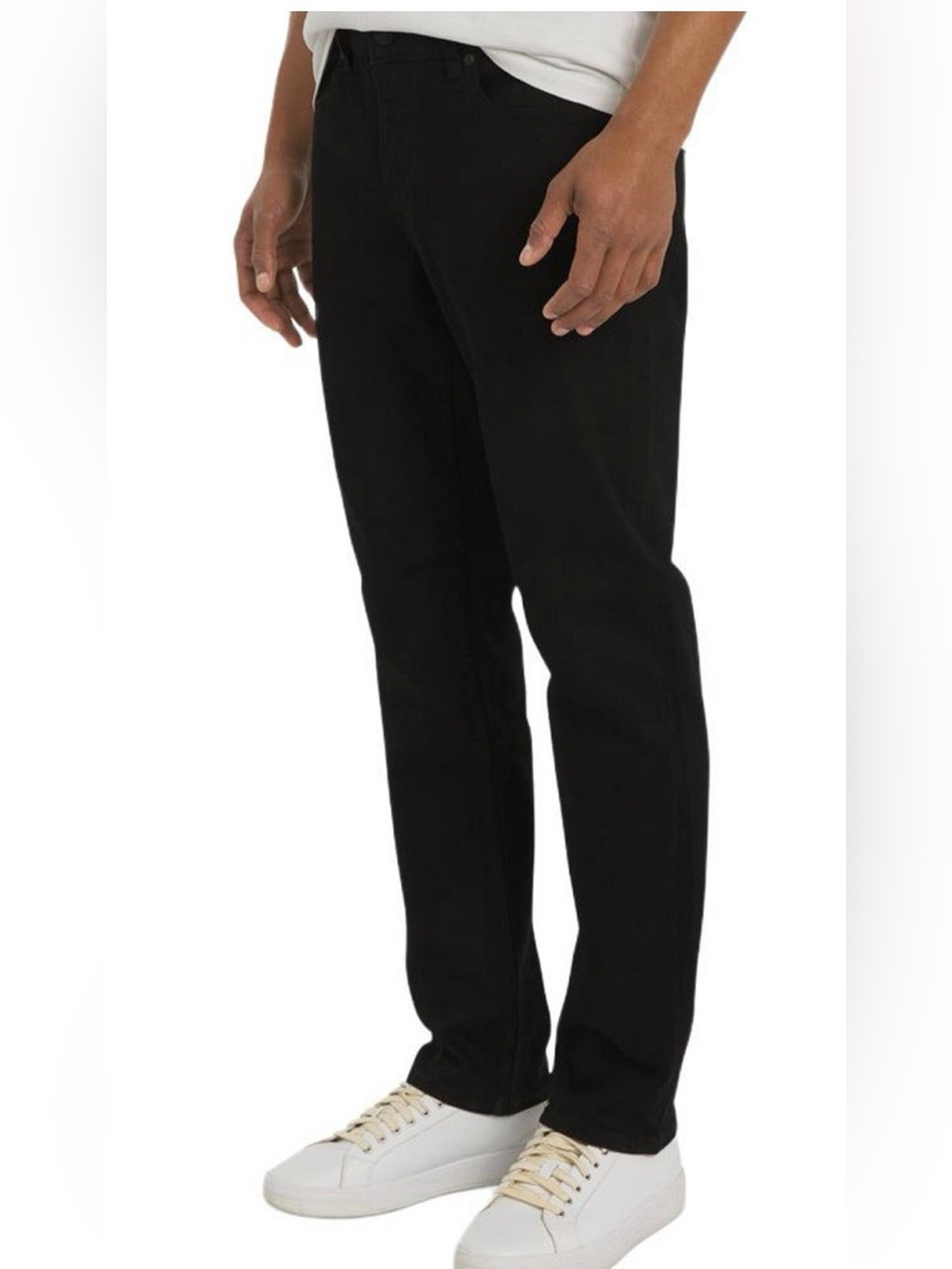 DKNY Men's Slim Straight Black Jeans - Picture 2 of 8